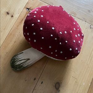 John Derian mushroom pillow
